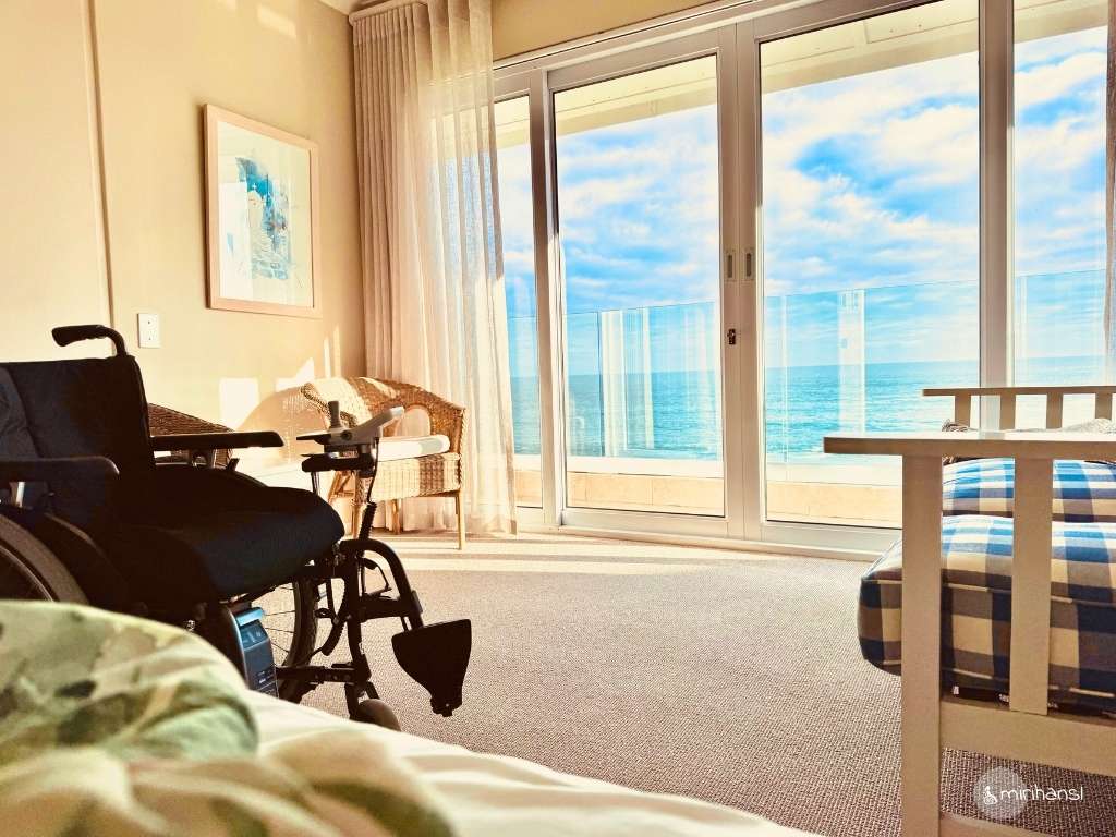 Südafrika - Airbnb Wonderview in Hermanus - Der wunderschöne Blick aus dem Bett Südafrika - Airbnb Wonderview in Hermanus - Der wunderschöne Blick aus dem Bett