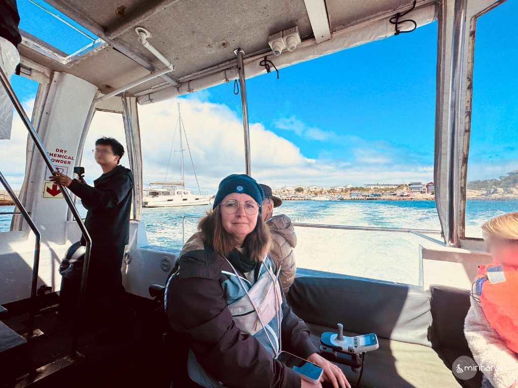 Südafrika - Airbnb Wonderview in Hermanus - Walewatching mit dem Boot im Rollstuhl Südafrika - Airbnb Wonderview in Hermanus - Walewatching mit dem Boot im Rollstuhl