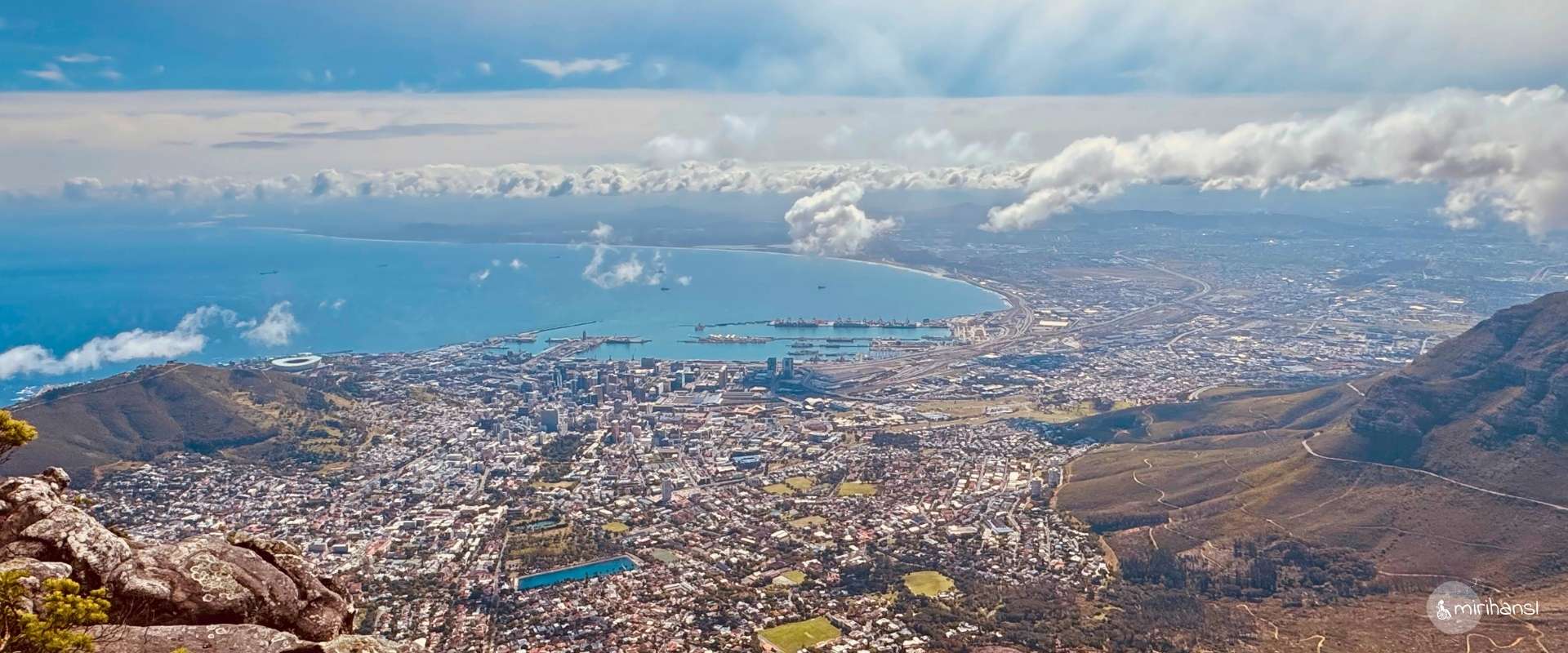 Südafrika - Kapstadt - Tafelberg Mit Aussicht auf Kapstadt Panorama Südafrika - Kapstadt - Tafelberg Mit Aussicht auf Kapstadt Panorama