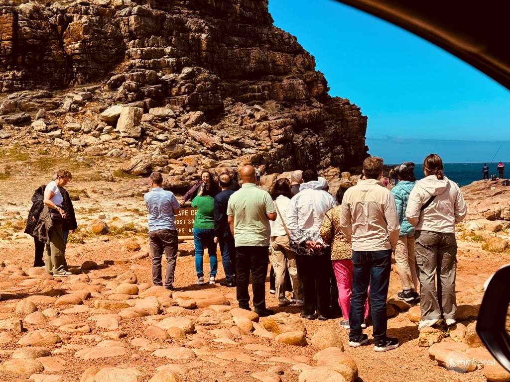 Südafrika - Kapstadt - Viel zu viel los am Schild vom Kap der guten Hoffnung Südafrika - Kapstadt - Viel zu viel los am Schild vom Kap der guten Hoffnung