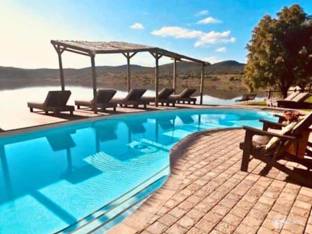 Südafrika - in der Buffelsdrift Game Lodge in Oudtshoorn - Wunderschöner Poolbereich Südafrika - in der Buffelsdrift Game Lodge in Oudtshoorn - Wunderschöner Poolbereich